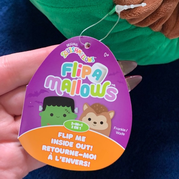 9 inch Halloween Squishmallow Flipmallow Frankie/Wade NWT - Picture 7 of 10